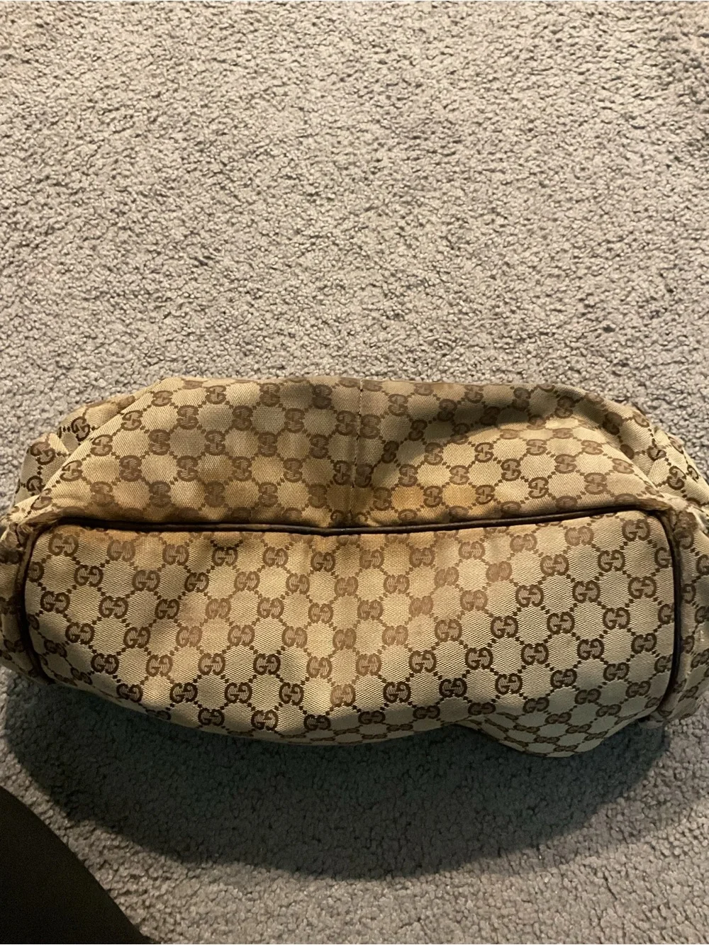 Gucci Vintage Monogram Diaper Messenger Laptop Bag Shoulder Crossbody Purse